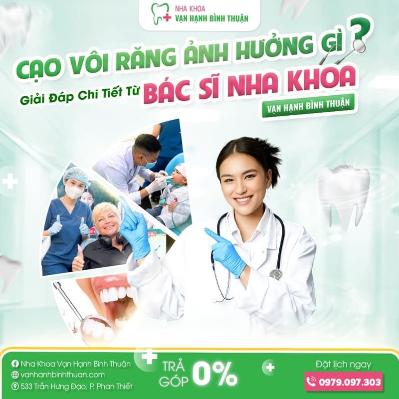 Cạo vôi răng ảnh hưởng gì? Giải đáp chi tiết từ bác sĩ nha khoa